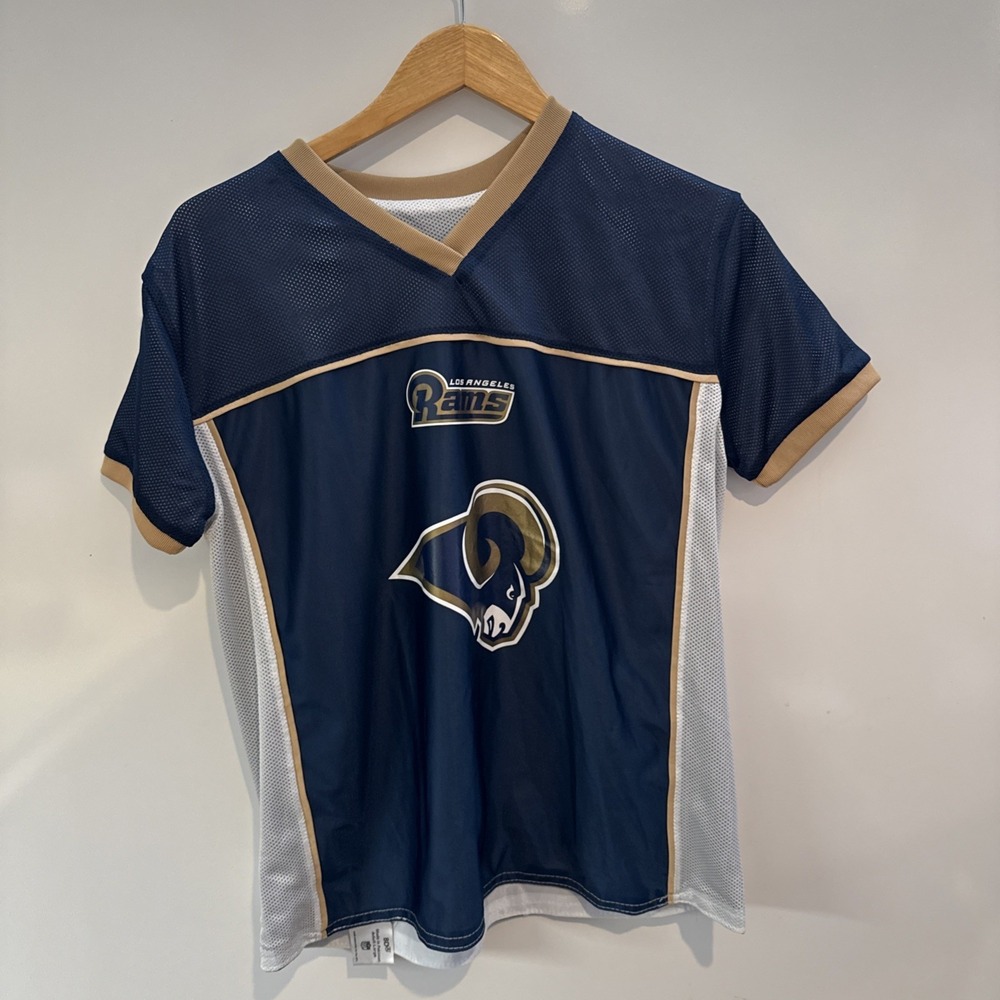 OFFICIAL NFL  LOS ANGELES RAMS REVERSIBLE FLAG  JERSEY' Adult SIZE L